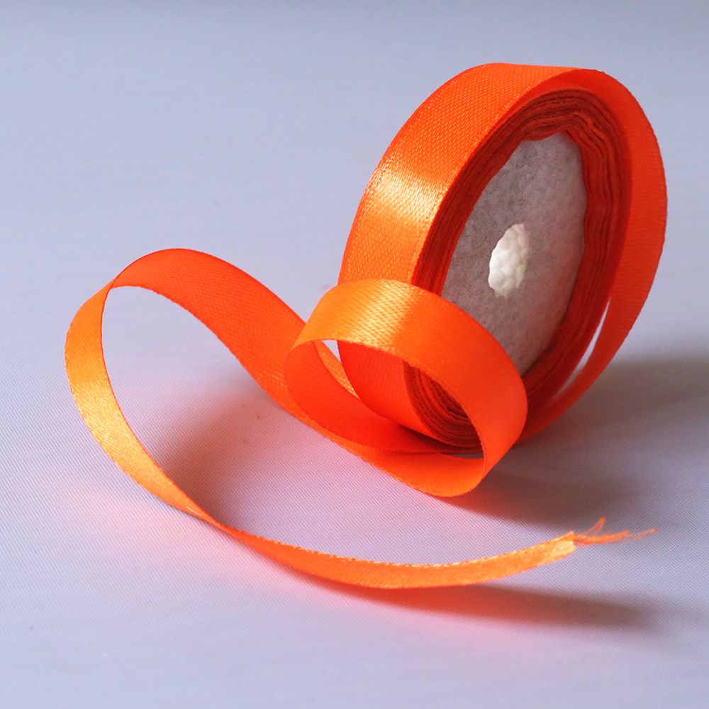 Ribbon Satin Ribbon Orange 1/2 Inch