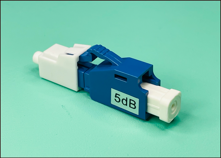 STC LC Singlemode Fiber Optic Fixed Attenuator, Female-Male, 5dB