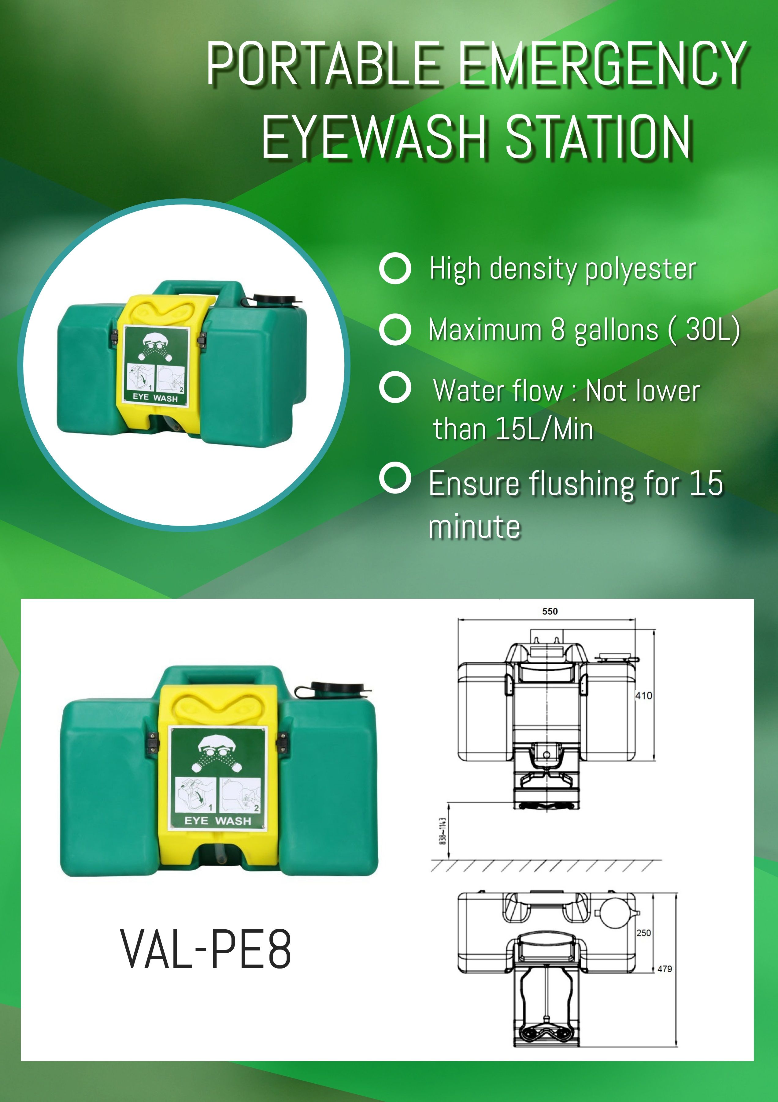 Emergency Portable Eyewash Station