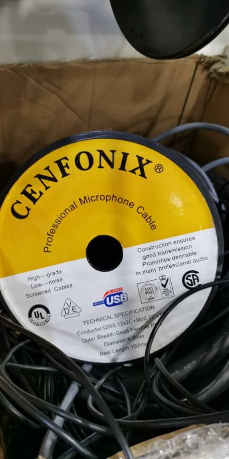 CENFINOX - PROFESSIONAL MICROPHONE CABLE 100M AUDIO CABLE