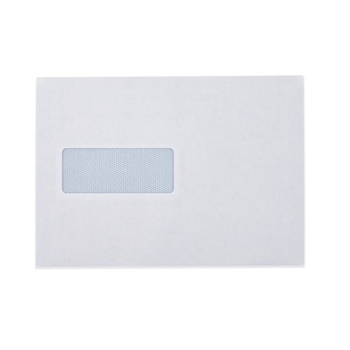 162MM X 229MM WHITE WINDOW ENVELOPE