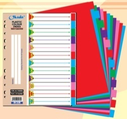 OKADA / PVC INDEX DIVIDER / 12 COLOUR / INDEX DIVIDER / PLASTIC / PP INDEX DIVIDER / COLOUR SEPERATER