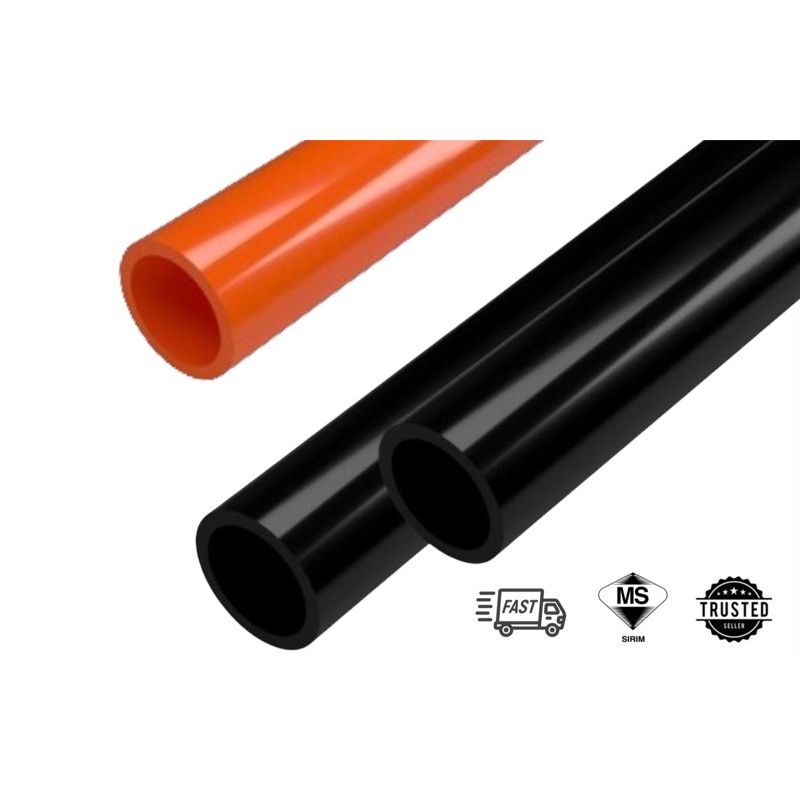 1" PVC ELECTRICAL CONDUIT PIPE BLACK/ORANGE 4.75FT (50pcs/bundle)
