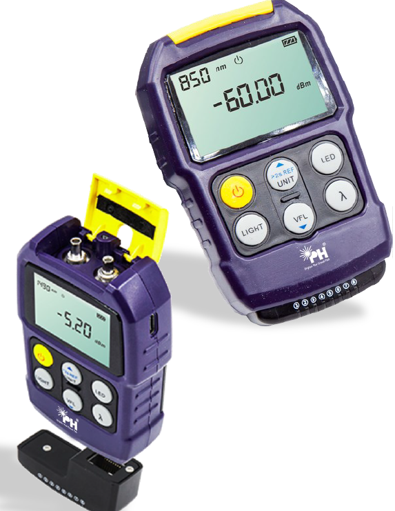 Multifunctional OPM, -50 to +26dBm, VFL, RJ45 Cable Test, Flashlight, USB-C Charging