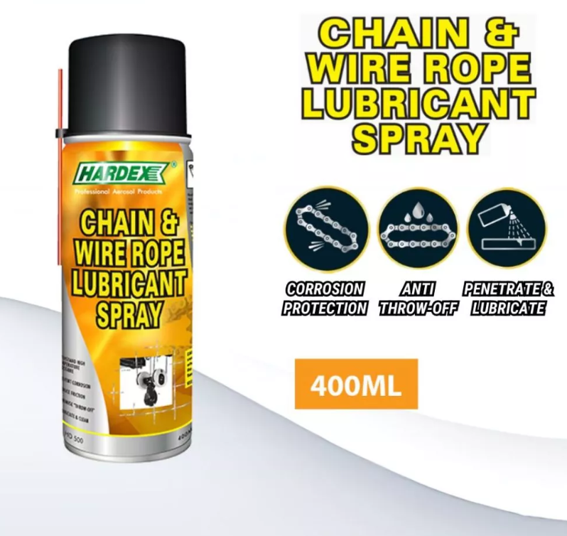 HARDEX CHAIN AND WIRE ROPE LUBRICANT SPRAY (400ML) HD-500
