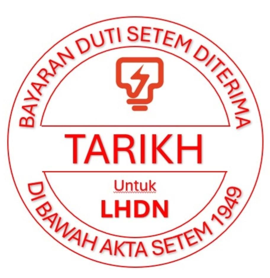 Cop Bayaran Duti Setem Diterima TNB (Untuk LHDN)
