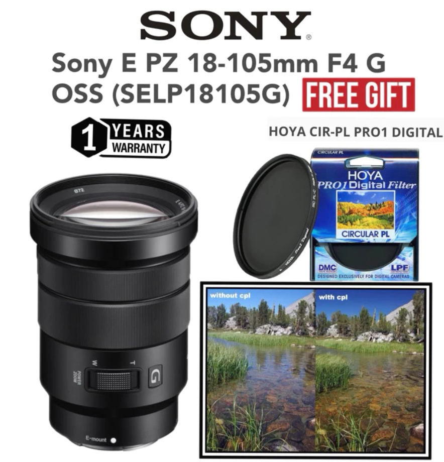 SONY E PZ 18-105MM F/4G OSS (1 YEARS WARRANTY)