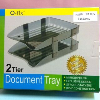 O-FIX 2 TIER DOCUMENT TRAY