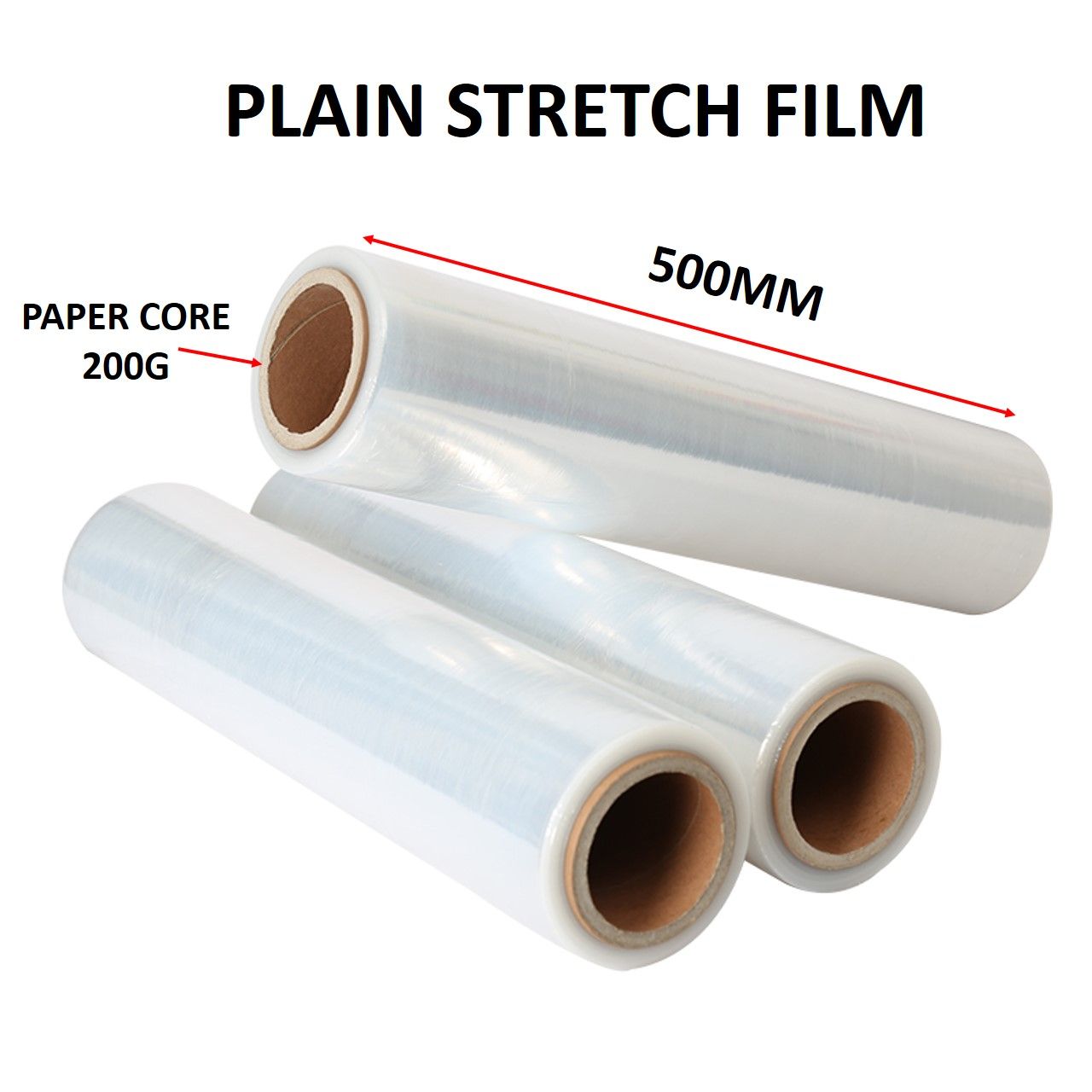 Recycle Stretch Film (500mm x 1.2kg+/- x 250g core 