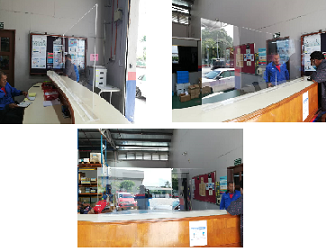 Acrylic Table Counter Shield Work Space Protection Board Sneeze Guard W3ft x H2ft x Thickness 5mmx Panel Width 4'inch Clear