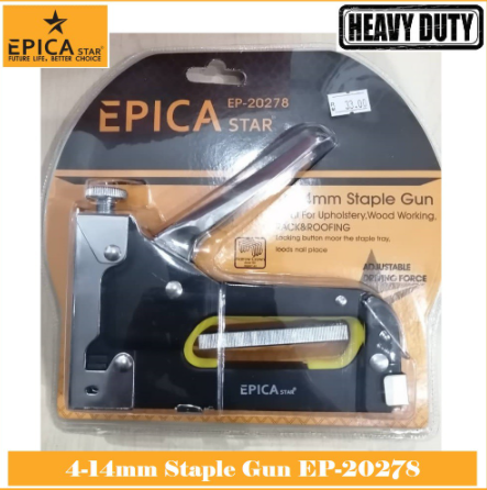 EPICA STAR 4-14mm Heavy Duty Staple Gun EP-20278 - Idea for upholstery, Wood working, rack & Roofing