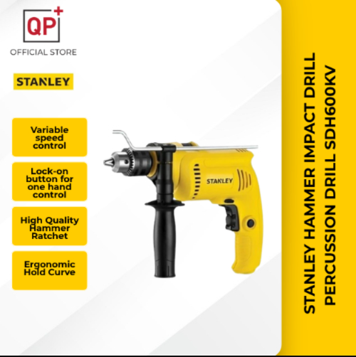 STANLEY HAMMER IMPACT DRILL PERCUSSION DRILL SDH600KV 13MM WITH 13PCS ACCESSORIES l GERUDI l 电钻-SDH600