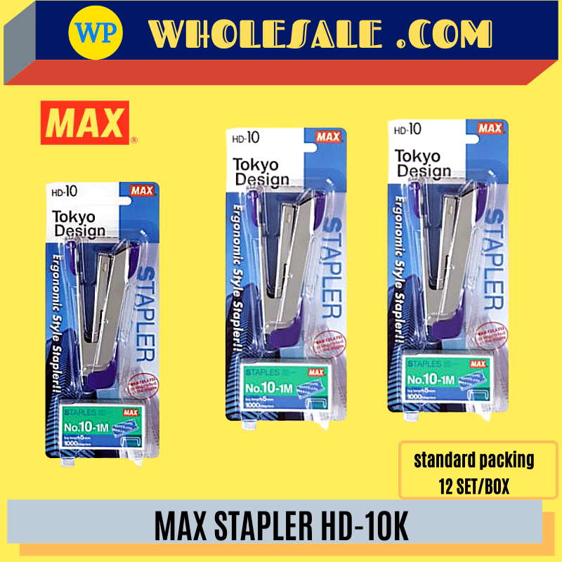 MAX STAPLER HD-10K + STAPLES / Max / Stapler / Max HD-10K / With Staples / Bullet / Staples / Max Staples HD-10K