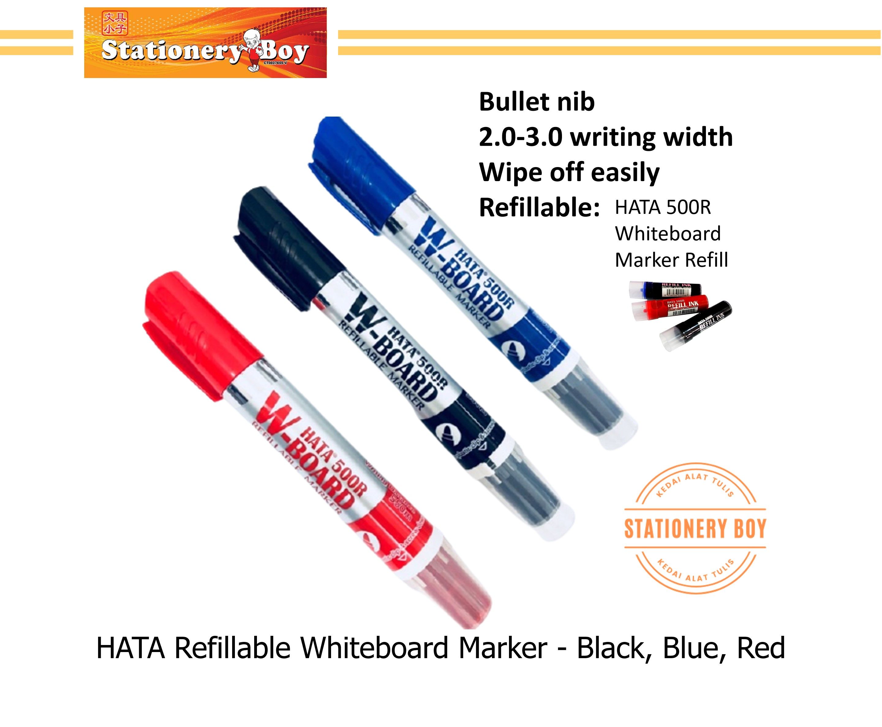 HATA 500R Refillable White Board Marker/ Penanda Papan Putih