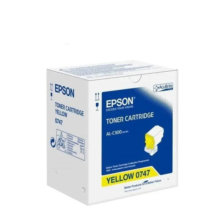 Genuine Malaysia Epson Warranty Epson - Epson C13S050747 Yellow Toner Cartridge