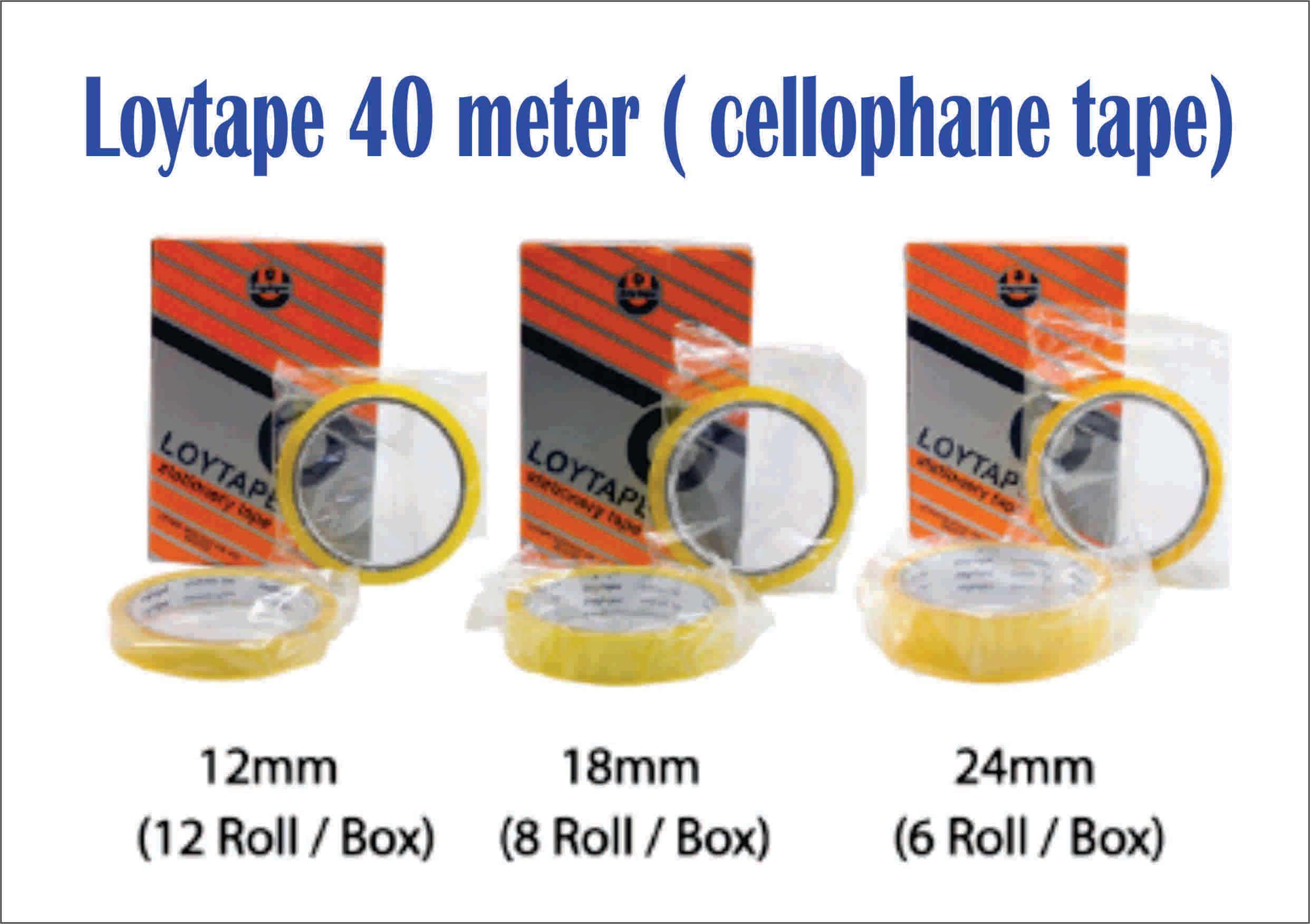 Ocha Opp Loy Tape size: 12 mm, 18 mm & 24 mm- Free delivery srmenanjung Only