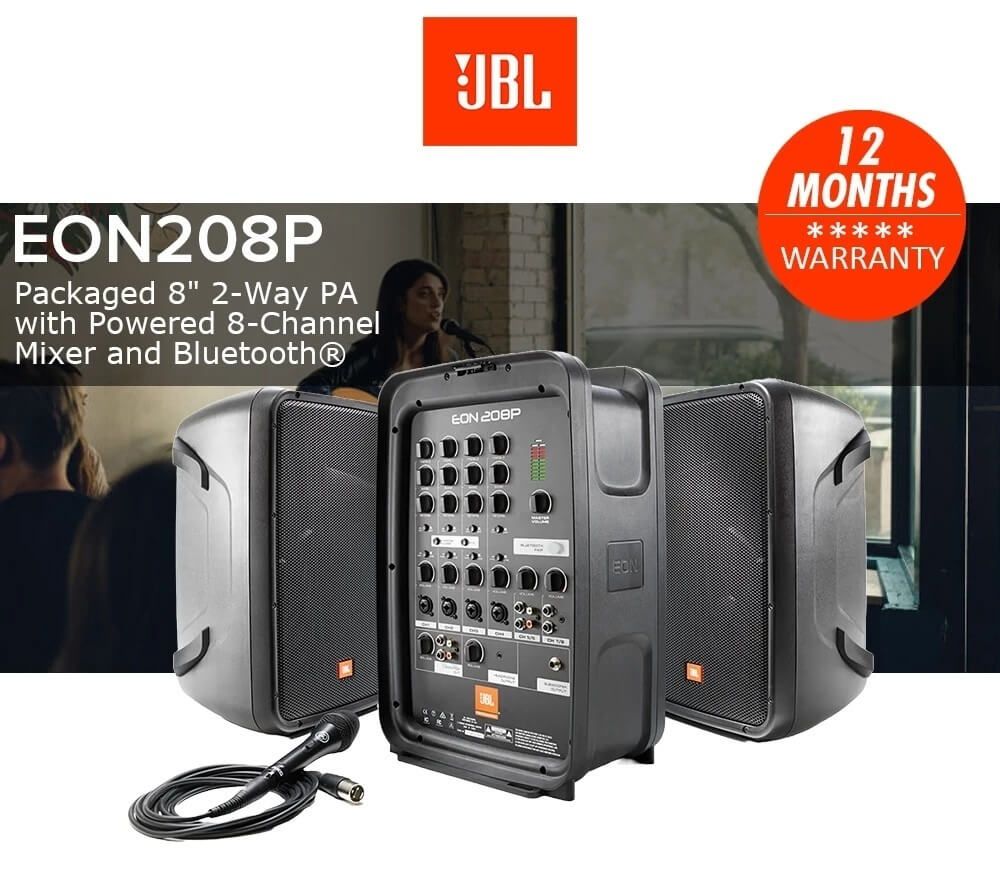 JBL EON208P 300W Compact All-in-one PA System