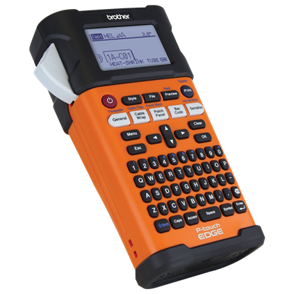 BROTHER PT-E300VP P-Touch Handheld Label Maker Labelling Machine + Brother TZe-631 Laminated Tape 18mmx8mm Black on Yellow
