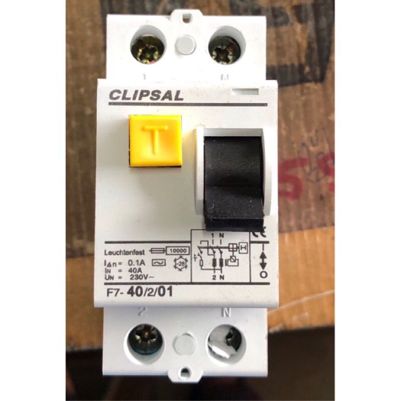 CLIPSAL ELCB 2 Pole 40A 240V 0.1A