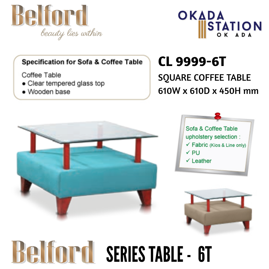 BELFORD SERIES COFFEE TABLE - ALL SIZE / SQUARE TABLE / RECTANGULAR TABLE / COFFEC TABLE / PU LEATHER / FABRIC / FABRIC KIOS / FABRIC LINE / MEJA PELAWAT / MEJA KOPI / MEJA PERSEGI / MEJA SEGI EMPAT TEPAT / CL 9999-1 / CL 9999-2 / CL 9999-3 / BELFORD