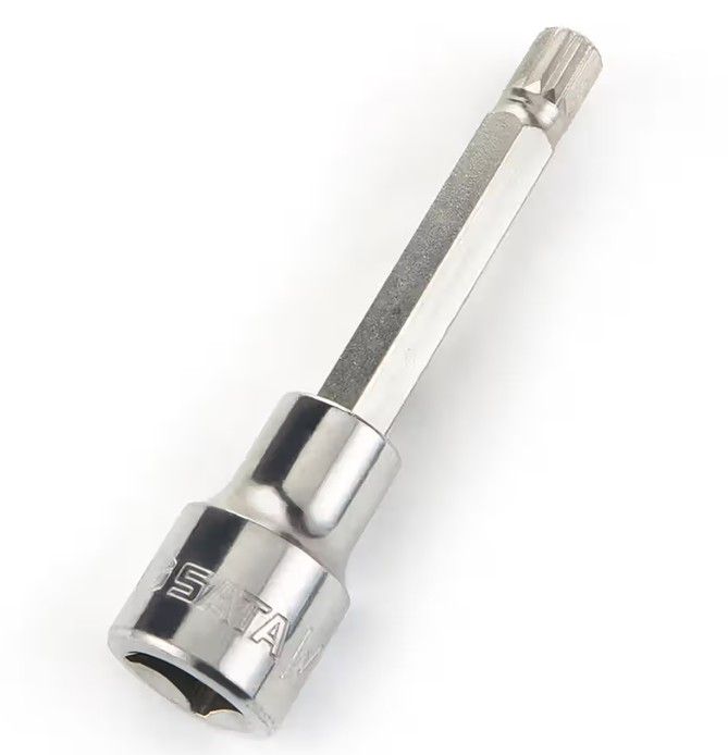 Sata 1/2” DR. 100L TRIPLE SQUARE BIT SOCKET M-8