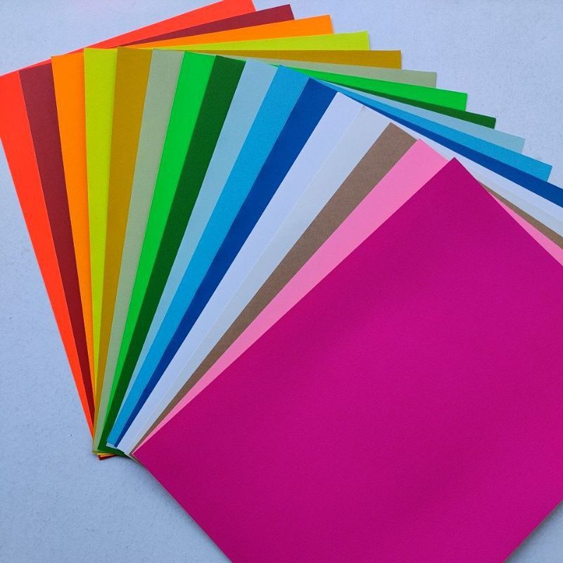 Fluorescent Colour Sticker Paper A4 Size (10Pcs)