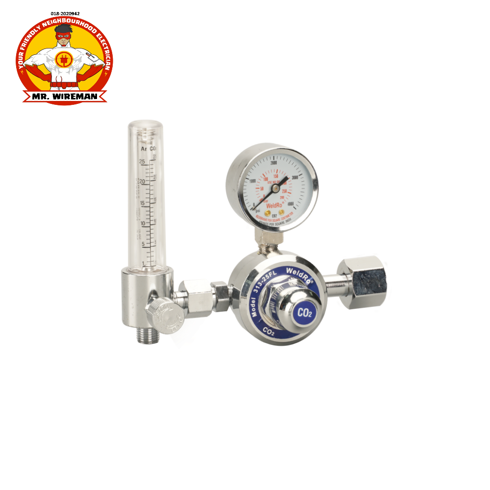 Weldro 313-25FL-CO2 Regulator MIG Gas Welding Regulator