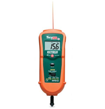 EXTECH RPM10 TACHOMETER & IR THERM