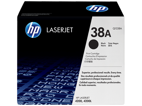 HEWLETT PACKARD HP 38A Black Original LaserJet Toner Cartridge (Q1338A)