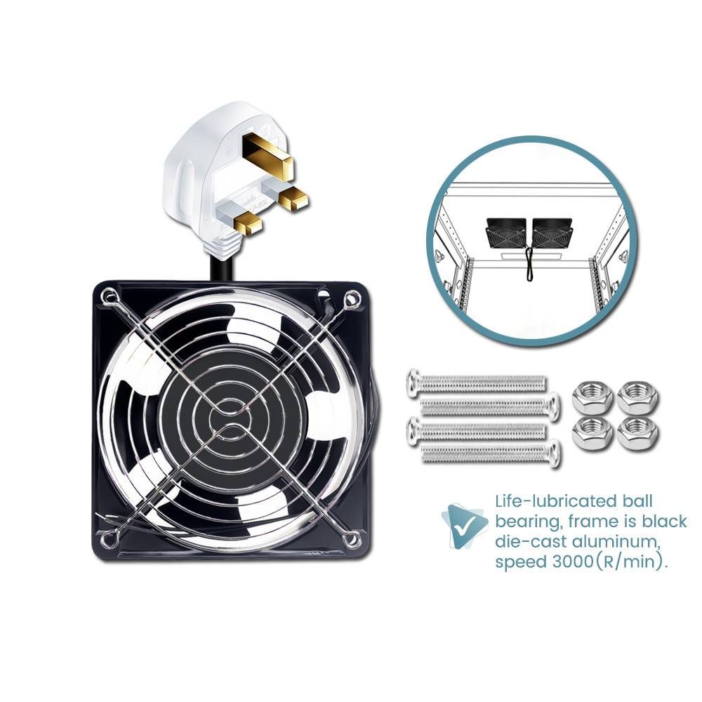 BALL BEARING VENTILATION FAN FOR SERVER RACK & WALL MOUNT RACK`