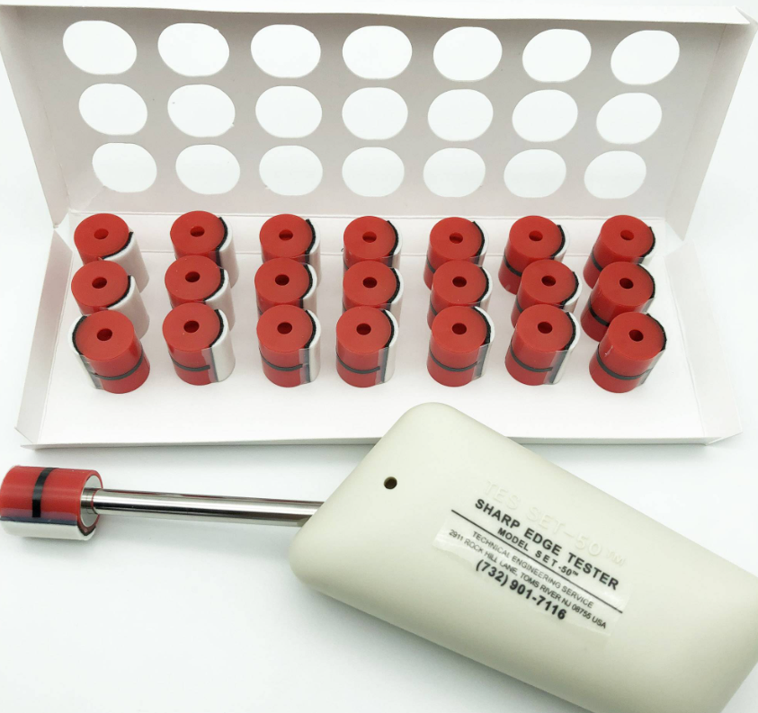 SHARP EDGE TESTER SET-50 C/W 22 OR 43PCS TAPE CAP TC-3