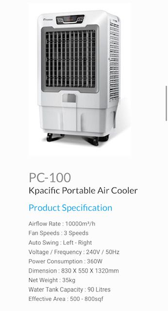 Portable Air Cooler PC-100