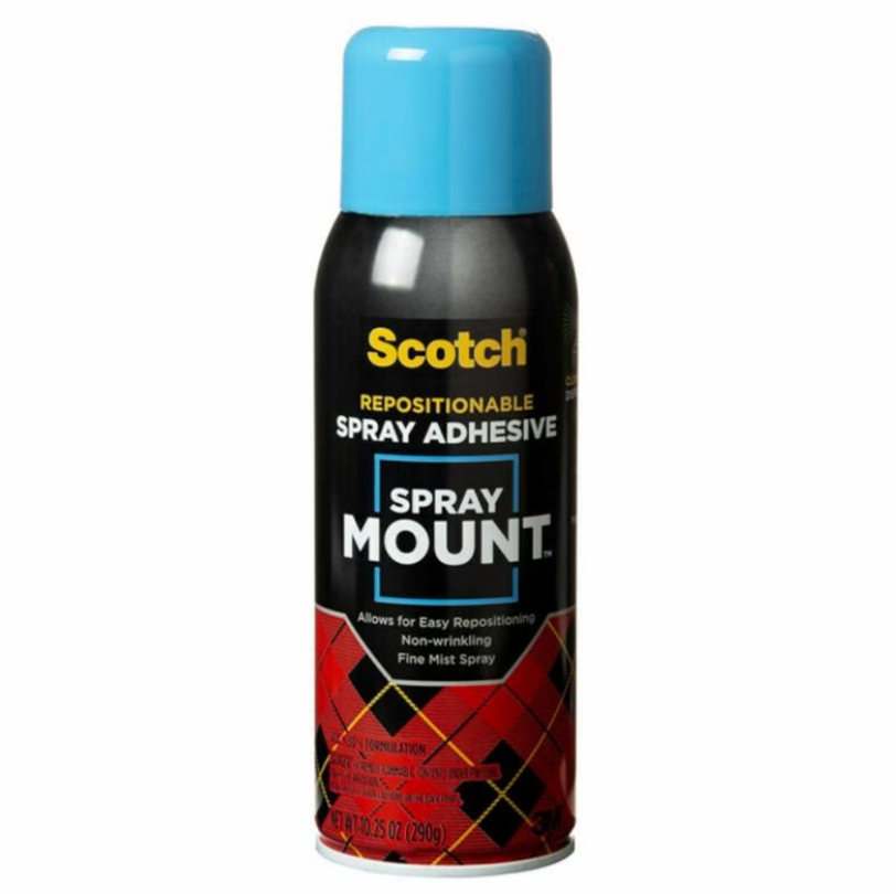 3M SCOTCH 6065 SPRAY MOUNT REPOSITONABLE ADHESIVE 10.25OZ (290GMS)