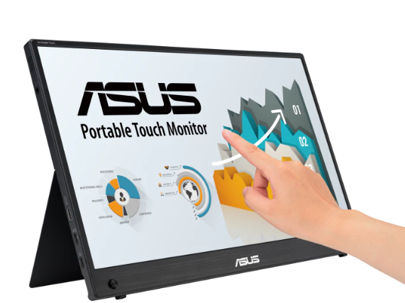 ASUS ZenScreen TOUCH MB16AMTR - 15.6", FHD, IPS, 60Hz, 1ms, Portable USB Type-C Monitor With 10 Point Touch