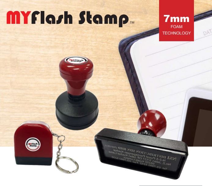 INKED FLASH STAMP CUSTOM SIZE