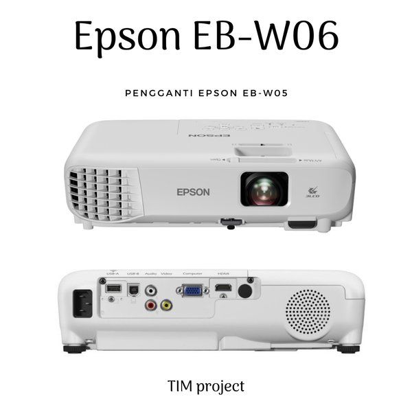 EPSON *Epson EB-W06 WXGA 3LCD 3,700 lumens Projector 12,000 Hours Lamp Life In Eco-Mode