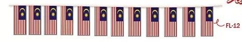 MALAYSIA FLAG LINE- 6" x 12" (12pcs)