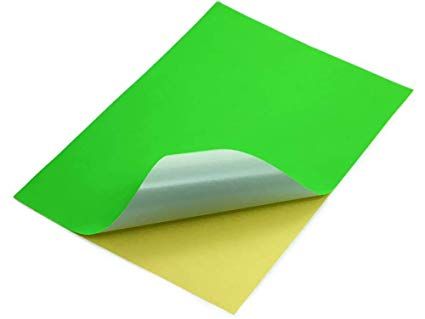 Sticker Colour A4 Light Green 100 sheets