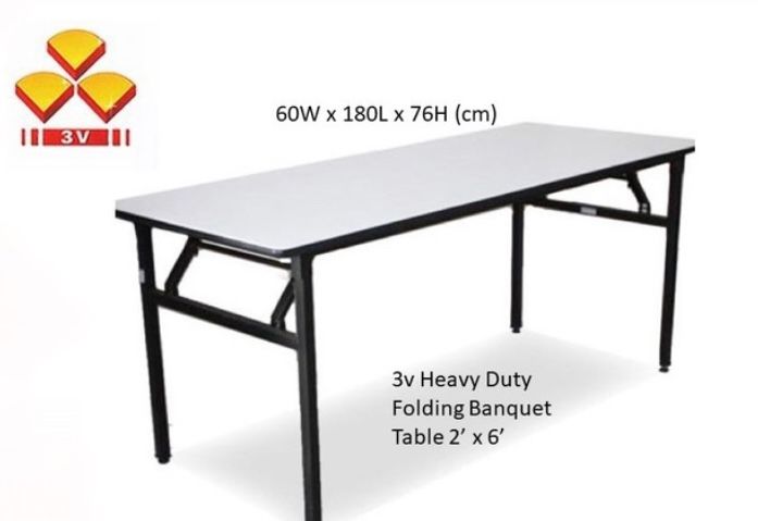 3V Banquet Table 2x6 Brand 3V (Heavy Duty)