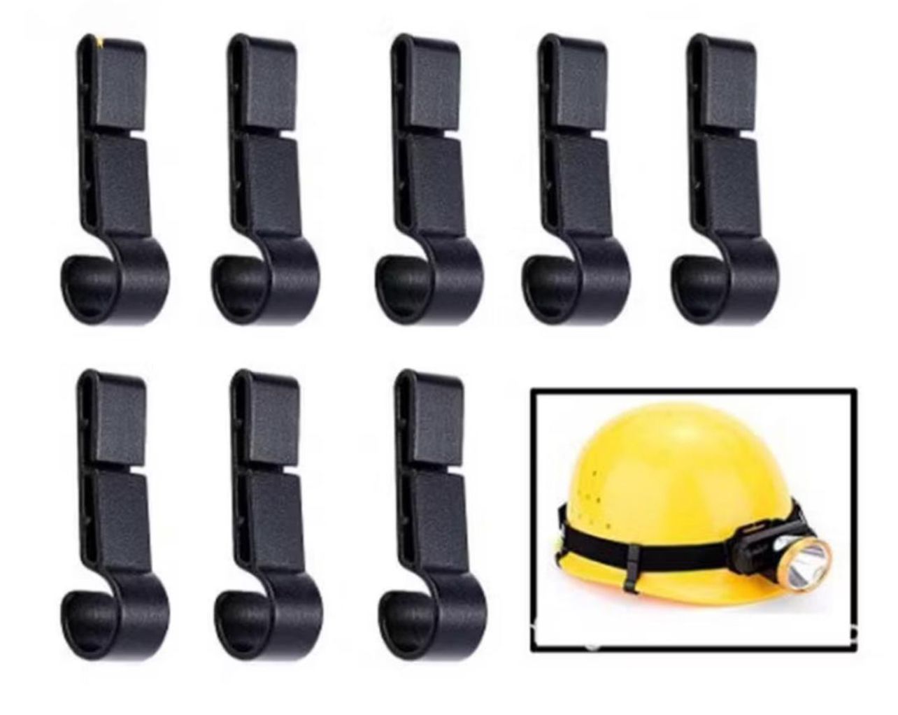 NA Anti-Slip Helmet Clips Safety Cap 10pcs