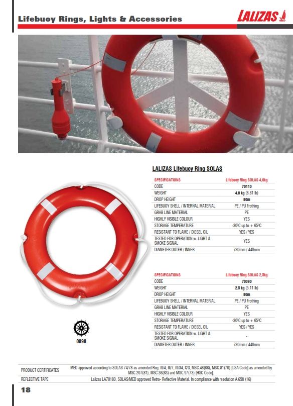 Lifebuoy *Lifebuoy 2.5 kgs, EC Approved (70090)