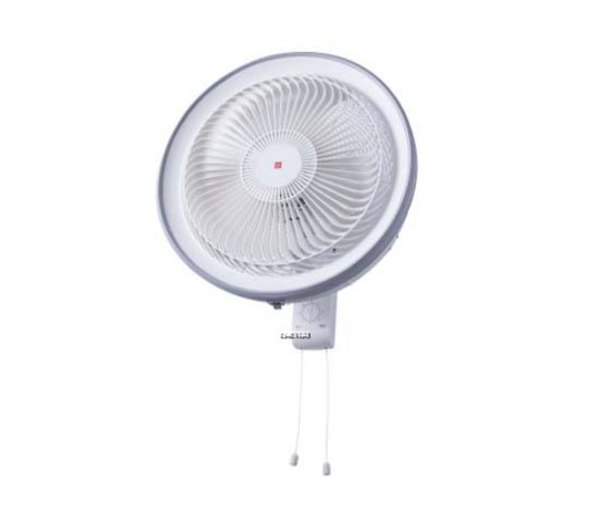 KDK KU50Y 20" 3 BLADE COMMERCIAL WALL FAN PULL CORD WHITE