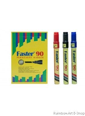 FASTER 90 PERMANENT MARKER M-F-90 BLACK (12PCS)