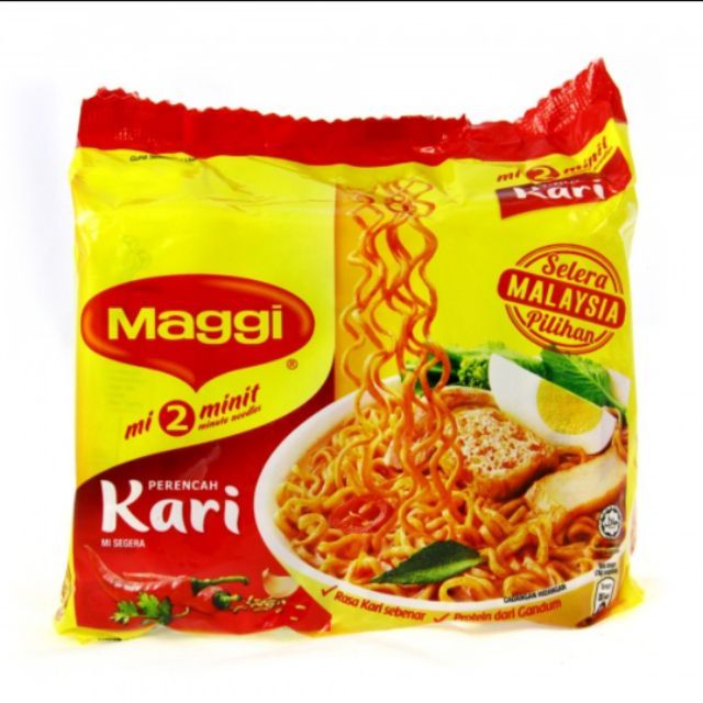 Maggi Instant noodle Perencah Kari ( 5 pek)