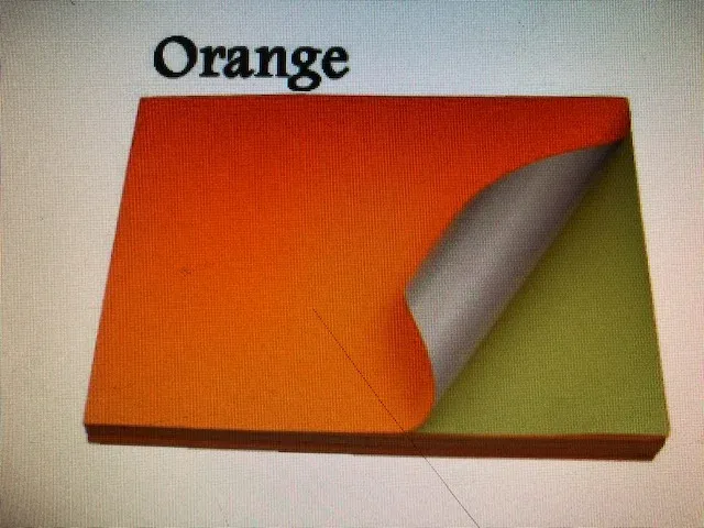 A4 Fluorescent Color Sticker Orange 100sht