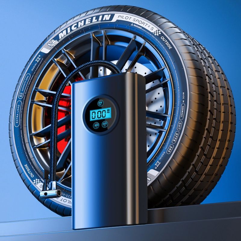 Handheld Air Pump Souvenir & Gift / Air Pump / Printed with Company Logo / Wireless Electrical Air Pump / Car Tyre Air Compressor / Tyre Pump / Corporate Gift / Door Gift / Handheld / Cenderahati / Hadiah / Pam Udara / Pam Tyre