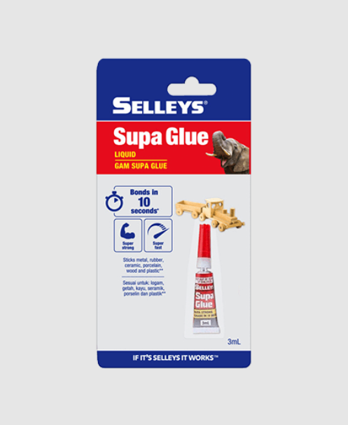 SELLEYS SUPA GLUE (3ML BLISTER PACK & 2 X 3ML BLISTER PACK)