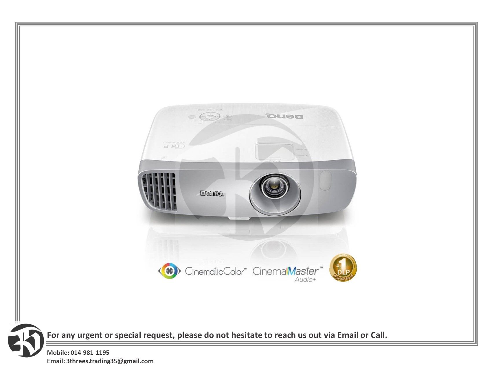BenQ Full HD 3D Home Theater Projector W1110