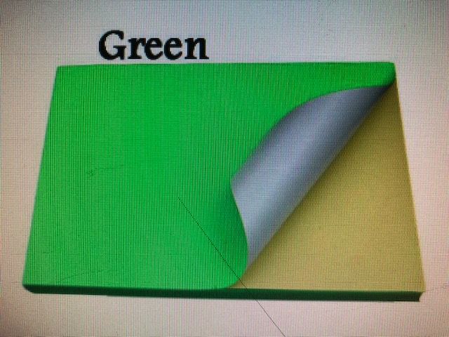 QS A4 Fluorescent Color Sticker Light Green 100sht