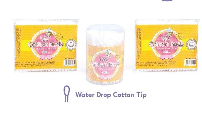 Beeson 100% Soft Putik Telinga Bayi /Double Head Cotton Buds Disposable Cotton Swabs 3pcs 4318 1 / 8125 0 / 81130 81254 (Adult) 3in1 SL-81250-KK